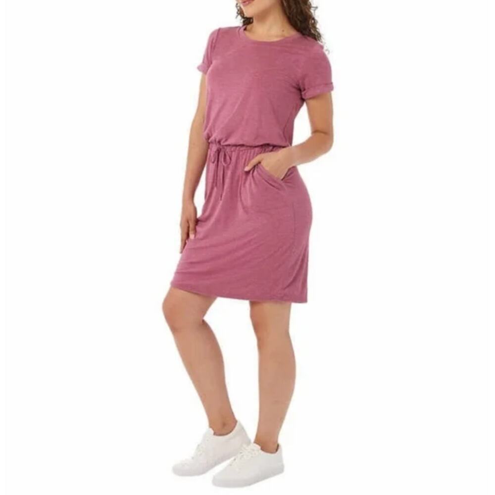 NWOT 32 Degrees Women's Short Sleeve Drawstring Waist Dress XL